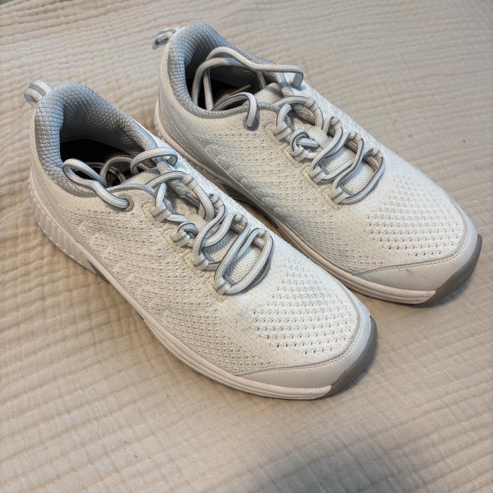 Orthofeet Coral Sneakers Women's 7 BioFit Orthopedic Walking Shoes White‎
